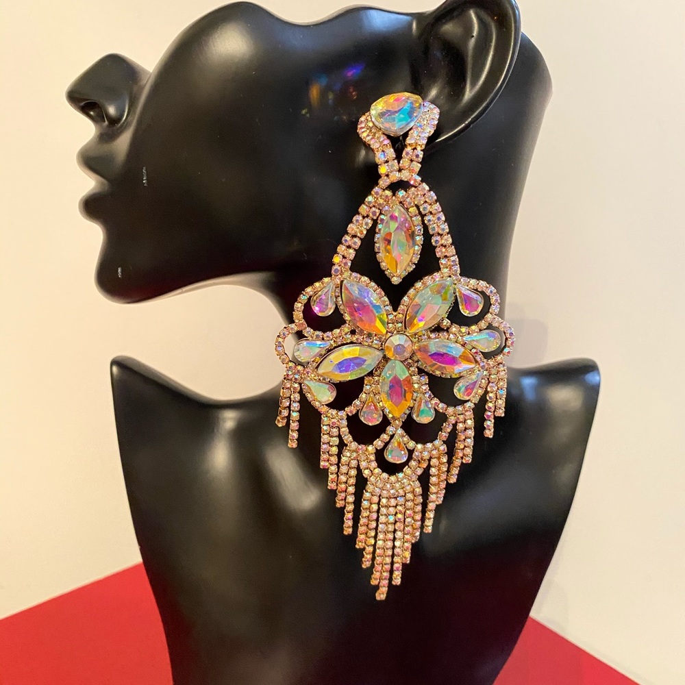 Iridescent Bling Earrings